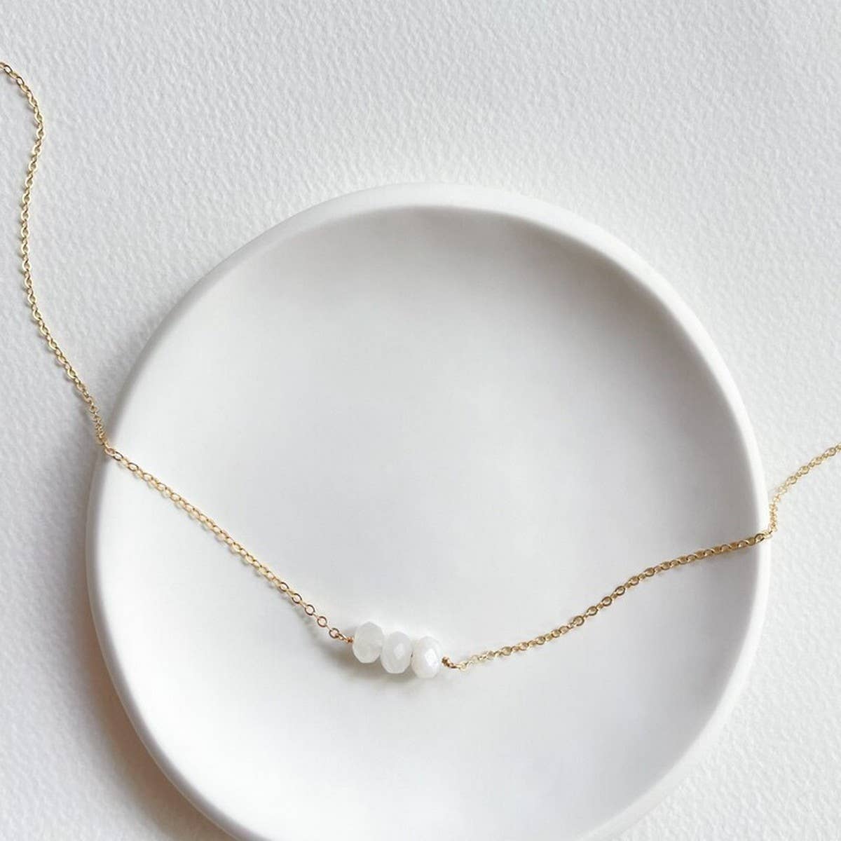 NATURAL STONE ABACUS BEAD WOMENS NECKLACE_CWAJE1062