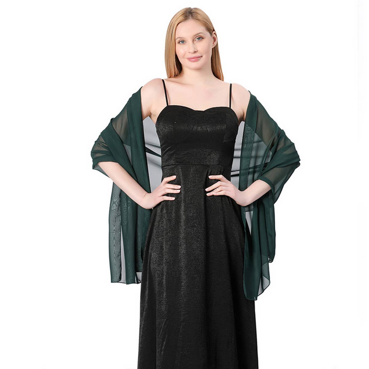 Women Solid Color Evening Shawl_Cwasc1071