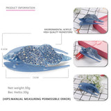 ACRYLIC TOP CLIP HEAD ORNAMENT RHINESTONE HAIRPIN_CWAHA4236