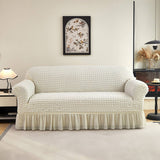 PUCKERED SKIRT SOFA COVER THICK STRETCHY_CWMM8321