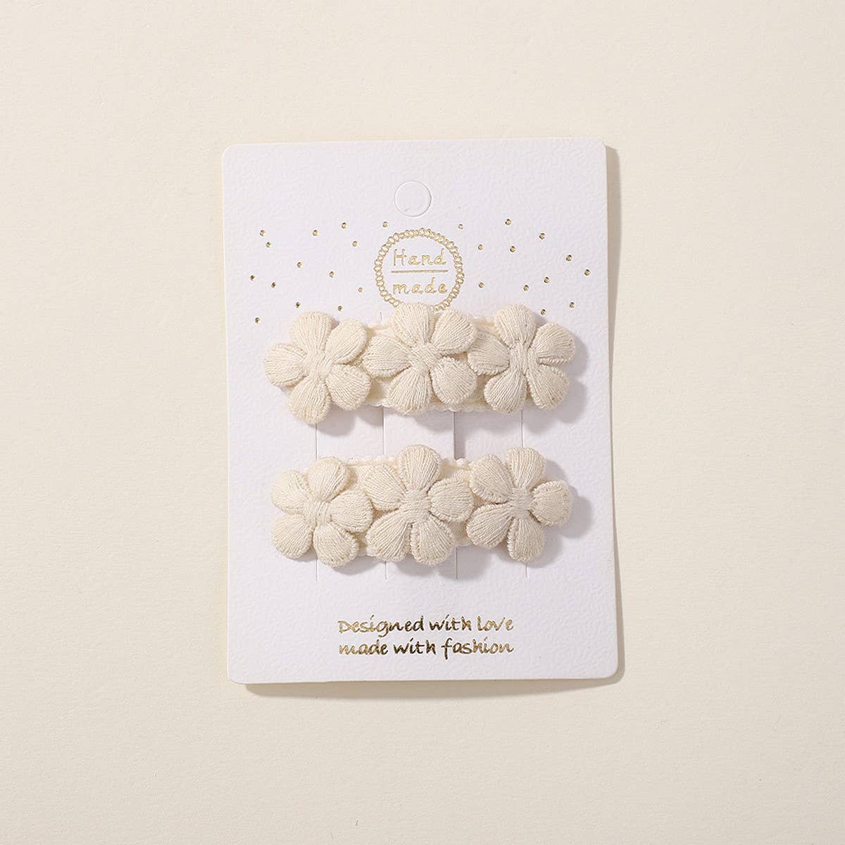 FIVE PETAL FLOWER HAIR CLIPS FOR KIDS HANDMADE_CWAHA6724