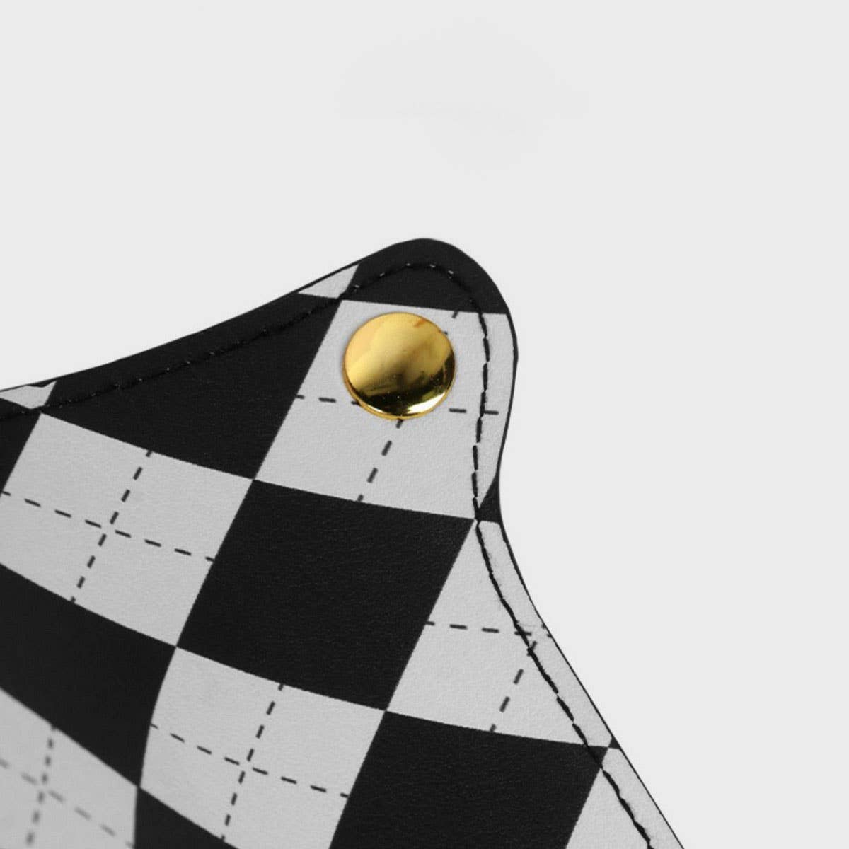 POPULAR BLACK AND WHITE DIAMOND CAR TISSUE BOX_CWMM2256