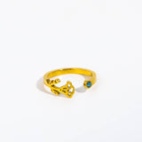 DECEMBER COLORED ZIRCONIA OPEN RING_CWMM5739