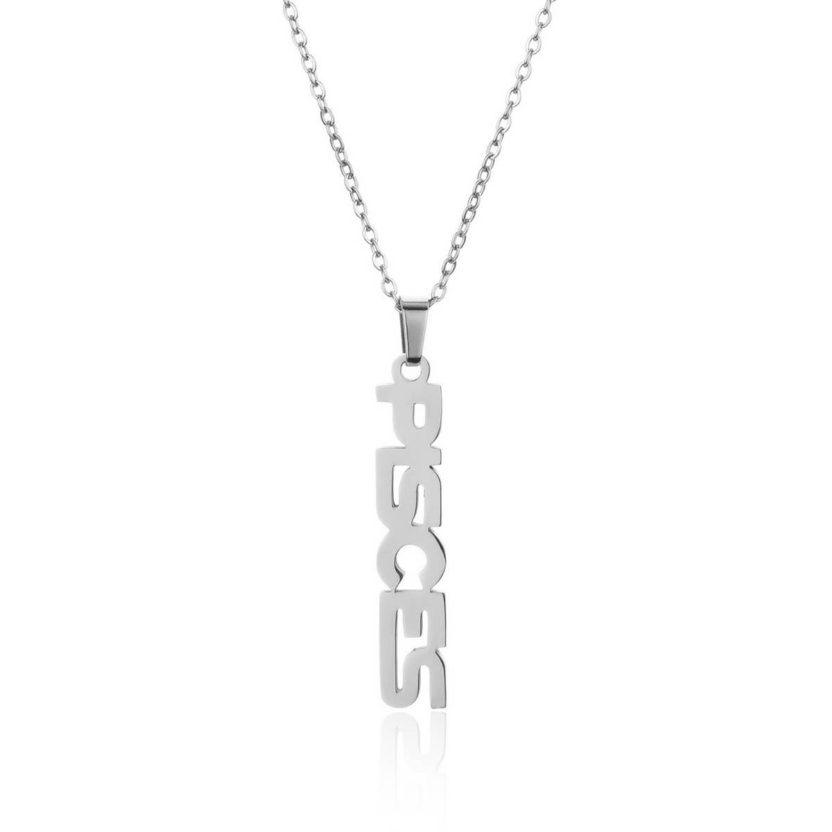 CLAVICLE CHAIN TWELVE ZODIAC TITANIUM NECKLACE_CWMM2717