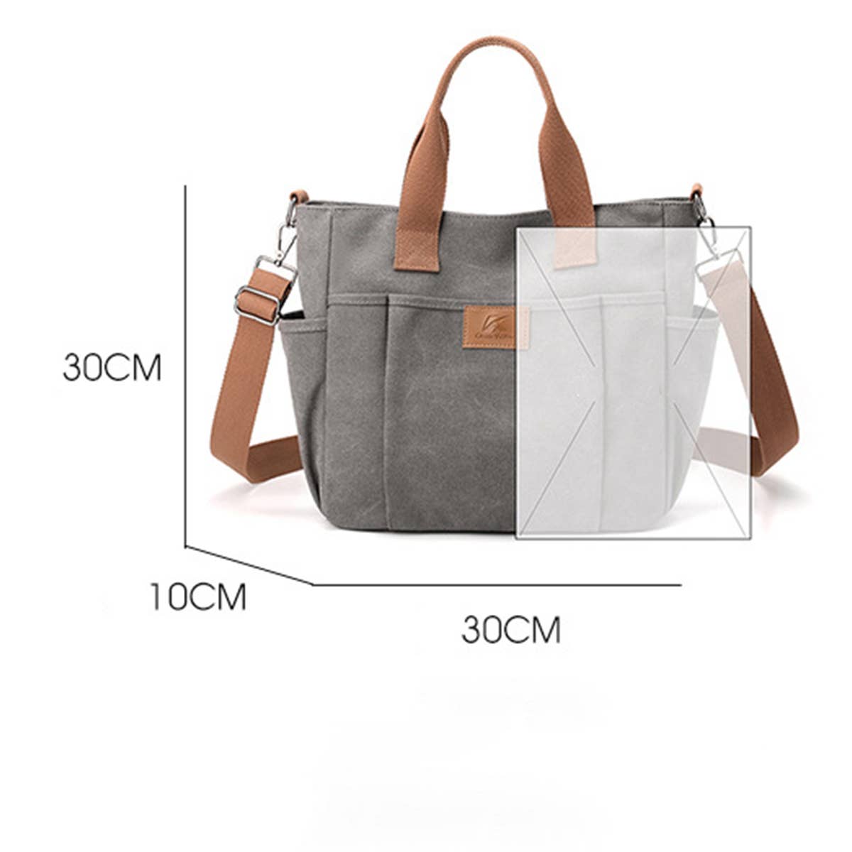 RETRO CANVAS BAG MESSENGER BAG TOTE BAG_CWAB1282