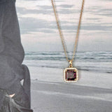 2024 SPRING AND SUMMER SIMPLE PURPLE NECKLACE_CWAJE1255