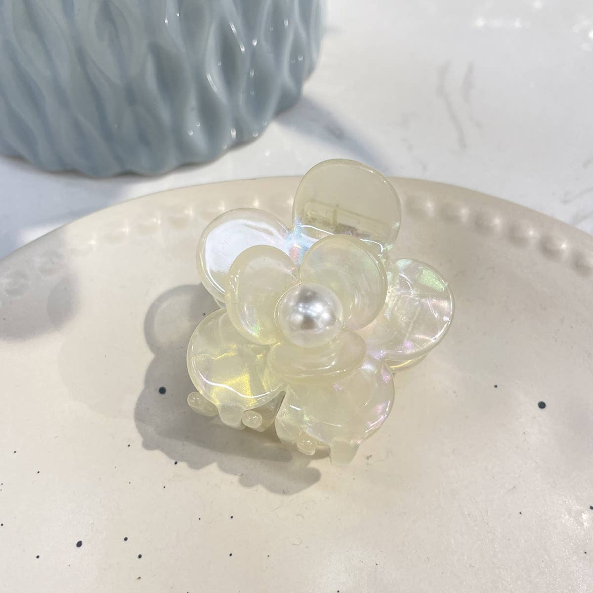 LORAL PEARL HAIR CLAW RHINESTONE ELEGANT CLIP_CWASC1601