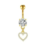 CUTE DANGLE NAVEL RINGS HEART DEVIL FLOWER_CWMM9186