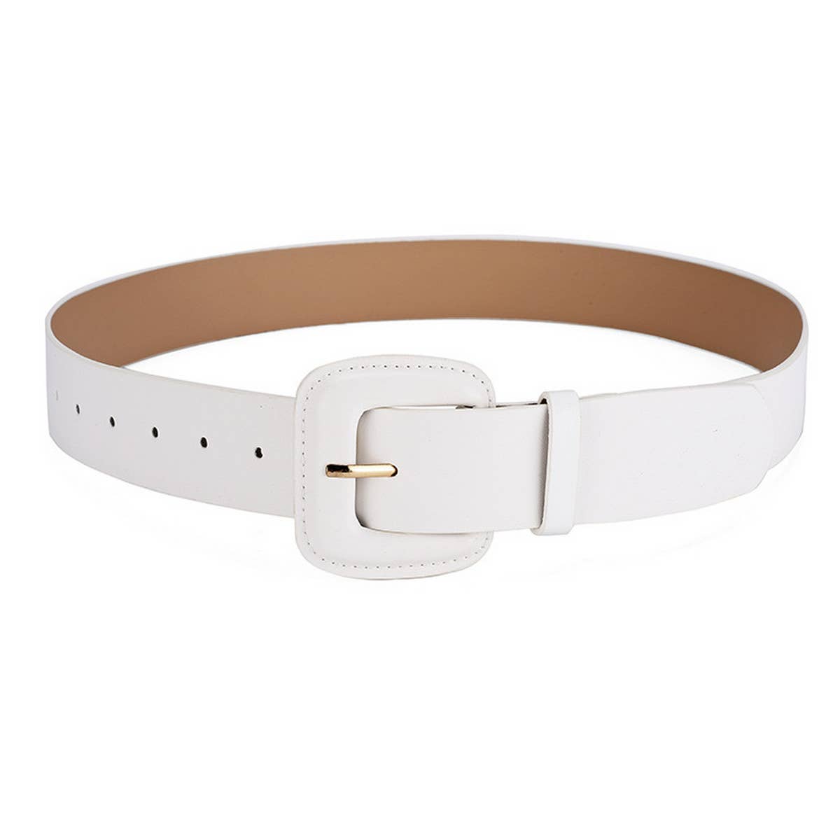 Women New Fashion Buckle Simple Belt_Cwabe0369