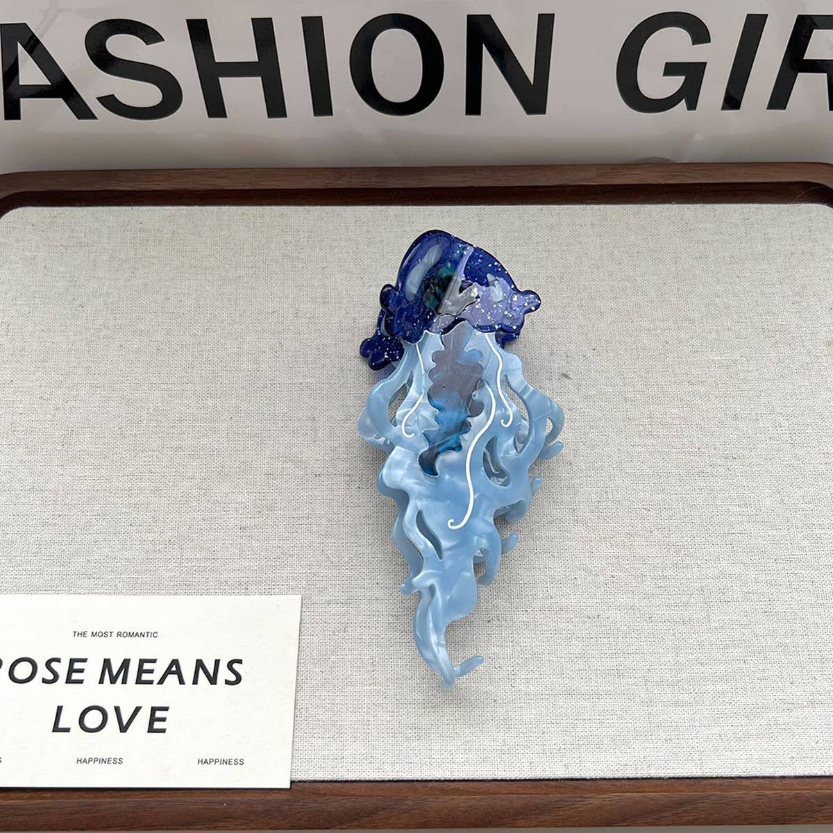 OCEAN HAIR CLAW DOLPHIN WHALE JELLYFISH LARGE CLIP_CWAHA5705