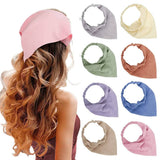 SOLID COLOR TRIANGULAR SCARF HAIR ACCESSORIES_CWAHA4150