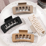 MATTE SQUARE HAIR CLAW MINIMALIST SHARK CLIP_CWAHA2826