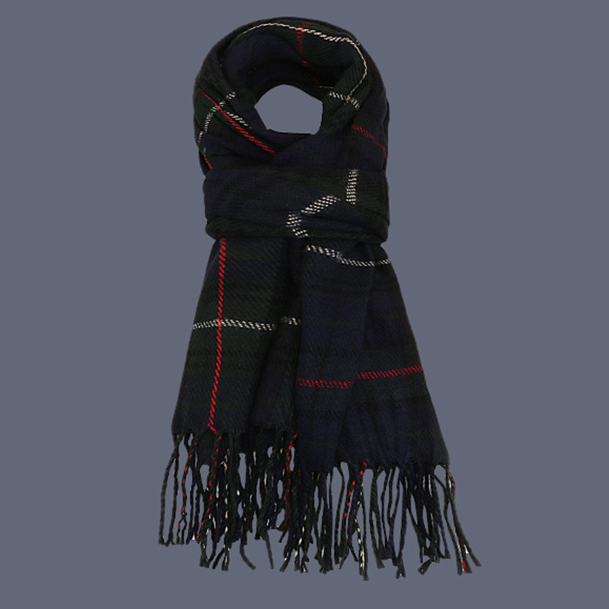 TASSEL SCARF FOR WOMEN THICK WINTER WARMTH_CWASC0142