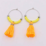 BOHEMIAN STYLE WOMENS COLORFUL TASSEL EARRINGS_CWMM3558