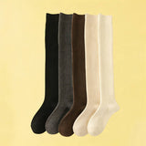 Brushed Wool Over-The-Knee Slouchy Socks_Cwms03334