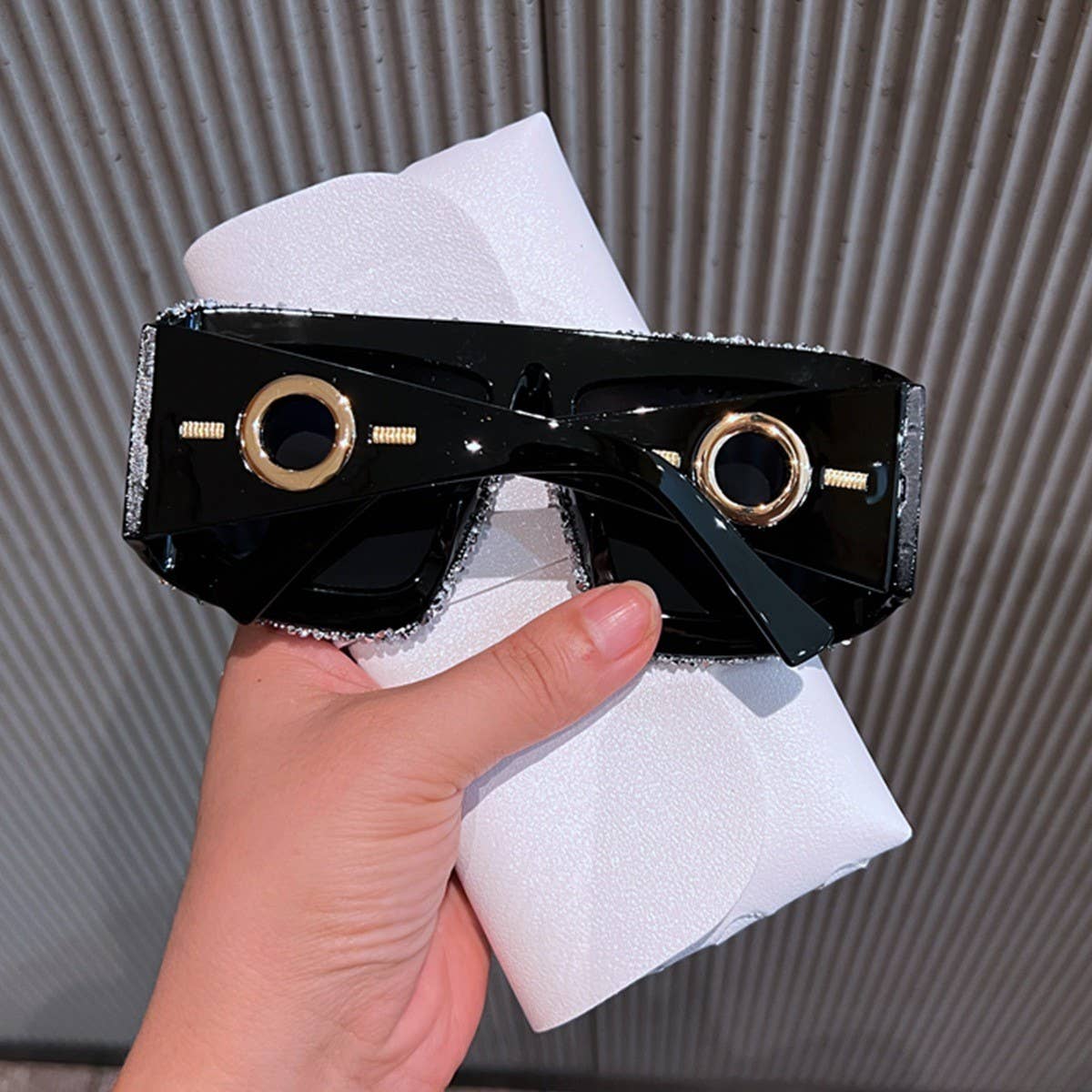 LUXURY RHINESTONE TRENDY LARGE FRAME SUNGLASSES_CWASG0825