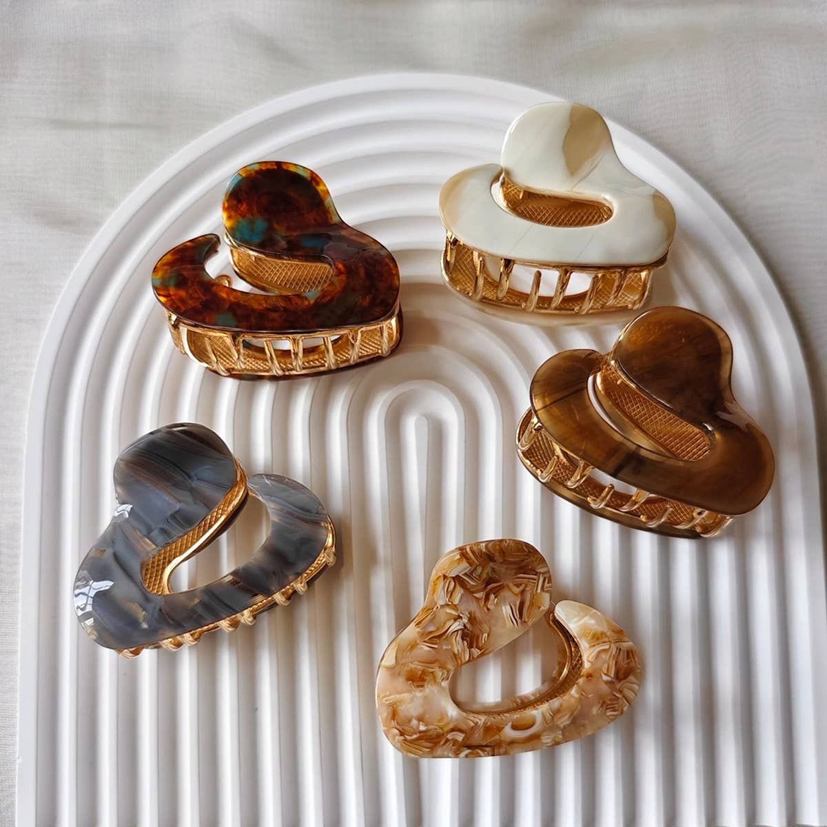 FRENCH ACETATE HAIR CLAW ELEGANT ALLOY CLIP_CWAHA2695