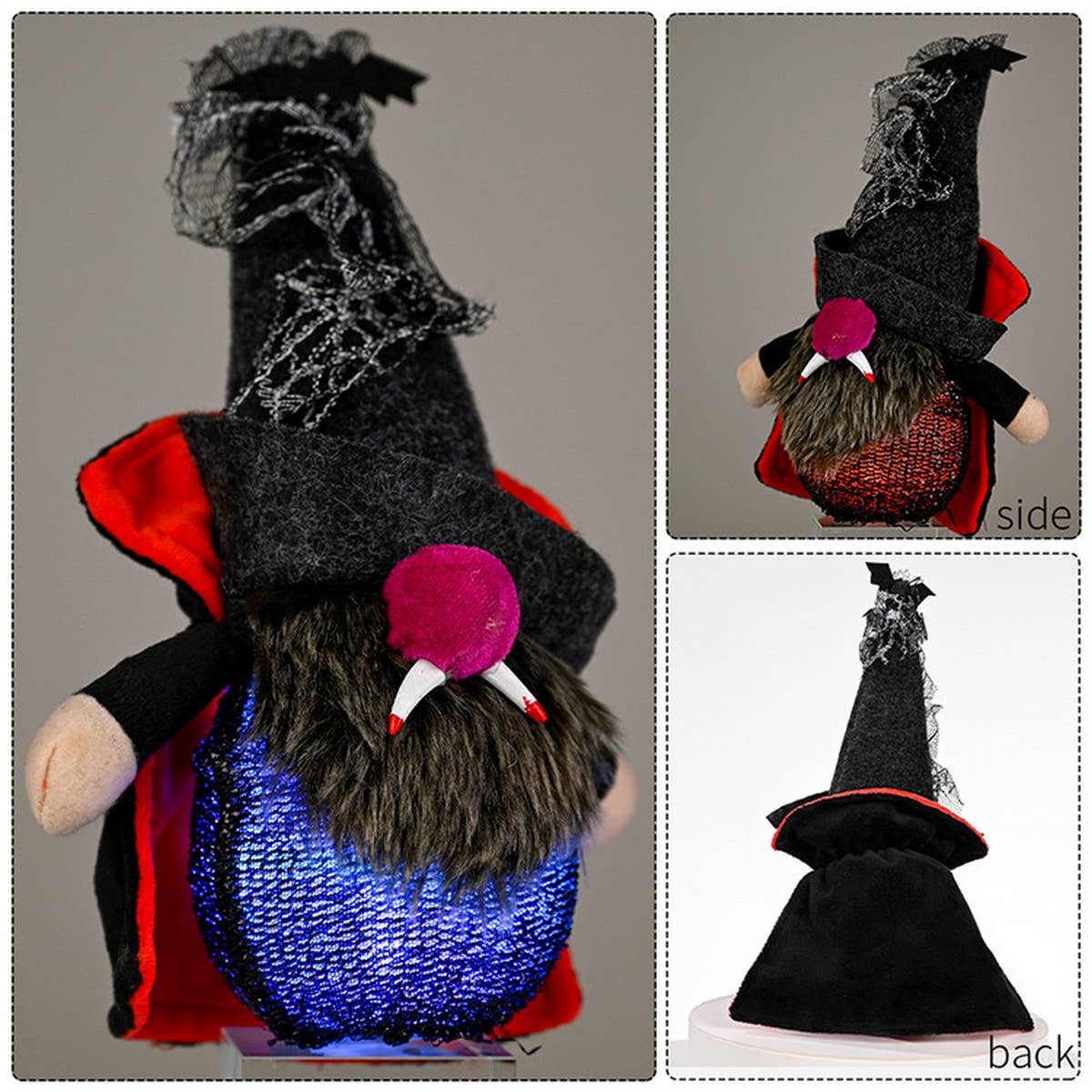 HALLOWEEN RUDOLPH DOLL WITH LIGHT_CWMM1772