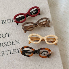 Hollow Sunglasses Acetate Hair Clip Minimalist_Cwaha07768