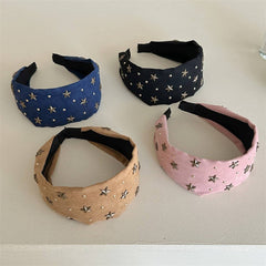 Studded Star Wide Headband Retro Cool_Cwaha08203