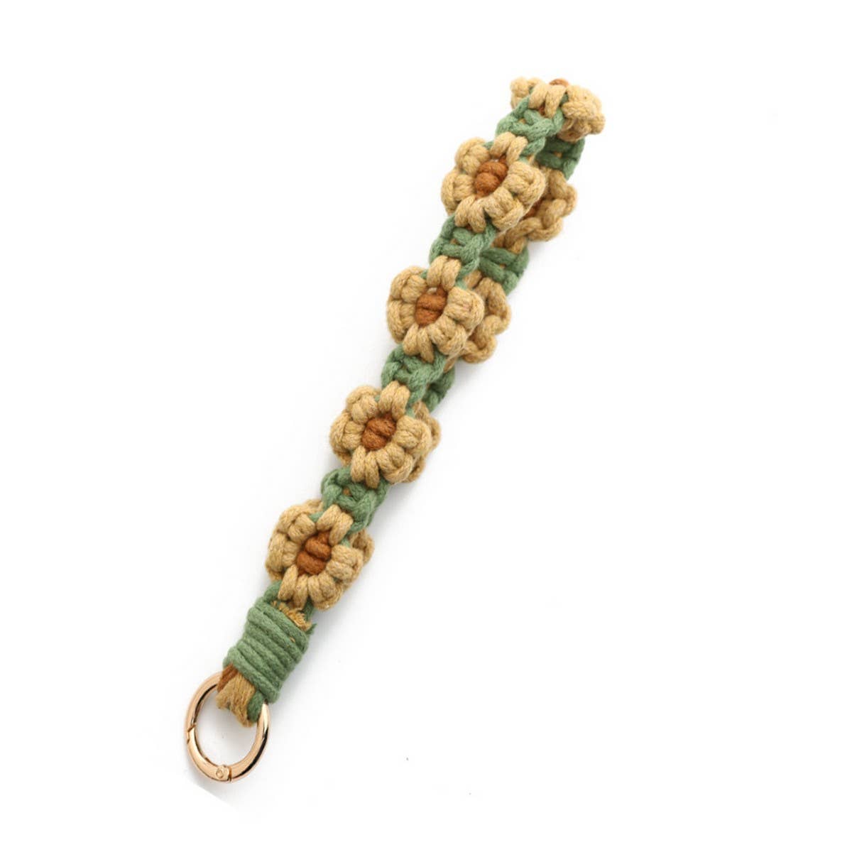 HANDWOVEN KEYCHAIN WRIST STRAP PENDANT_CWAJE0661