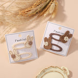 FRESH BUNNY FLOWER HAIR CLIP SET FOR GIRLS_CWAHA6722