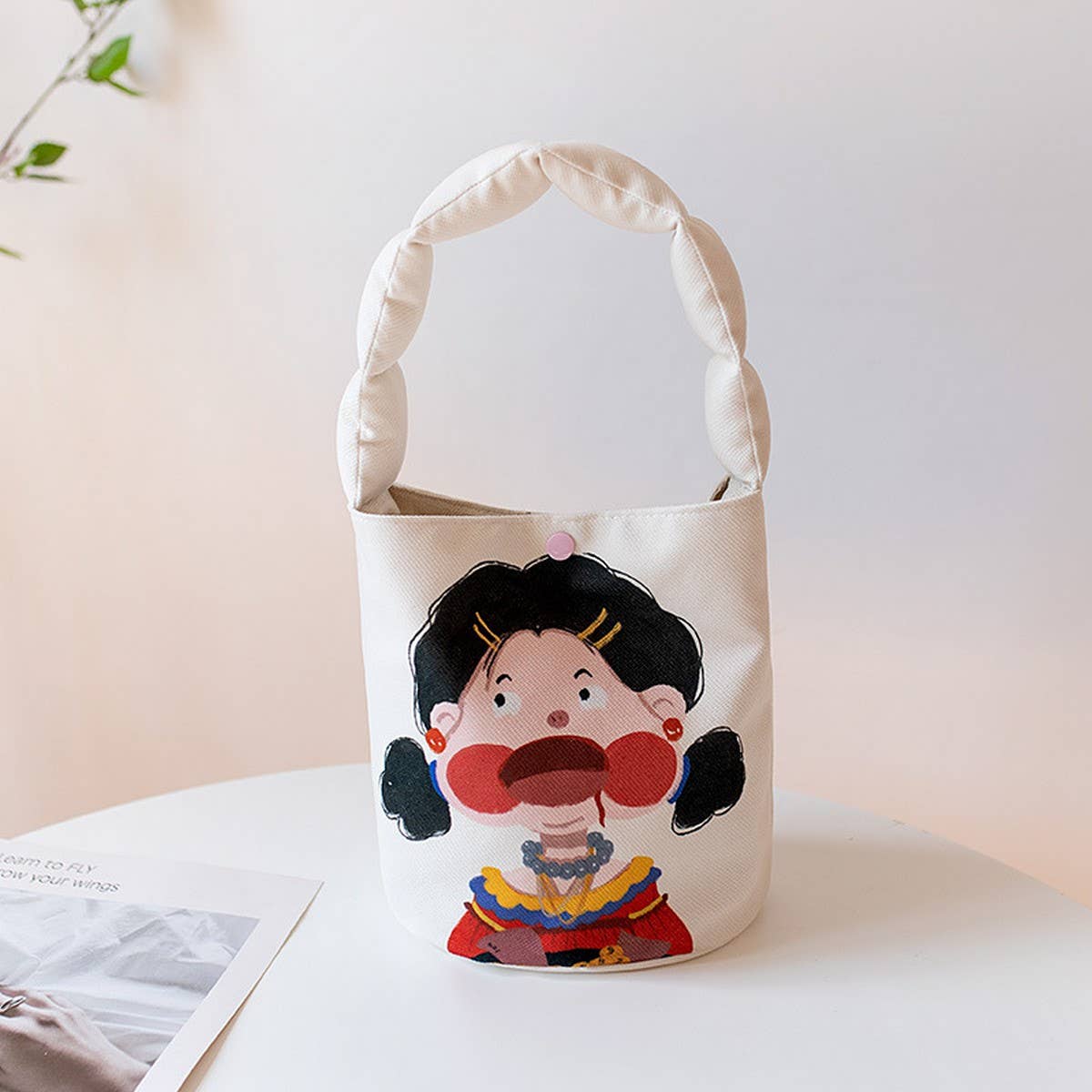 COZY PADDED BUCKET BAG KIDS HANDBAG_CWAB5607