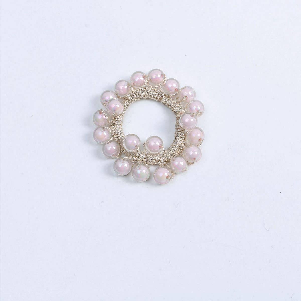 CUTE JELLY BEAD HAIR TIE BOHO SIMPLE HIGH ELASTIC_CWAHA6784