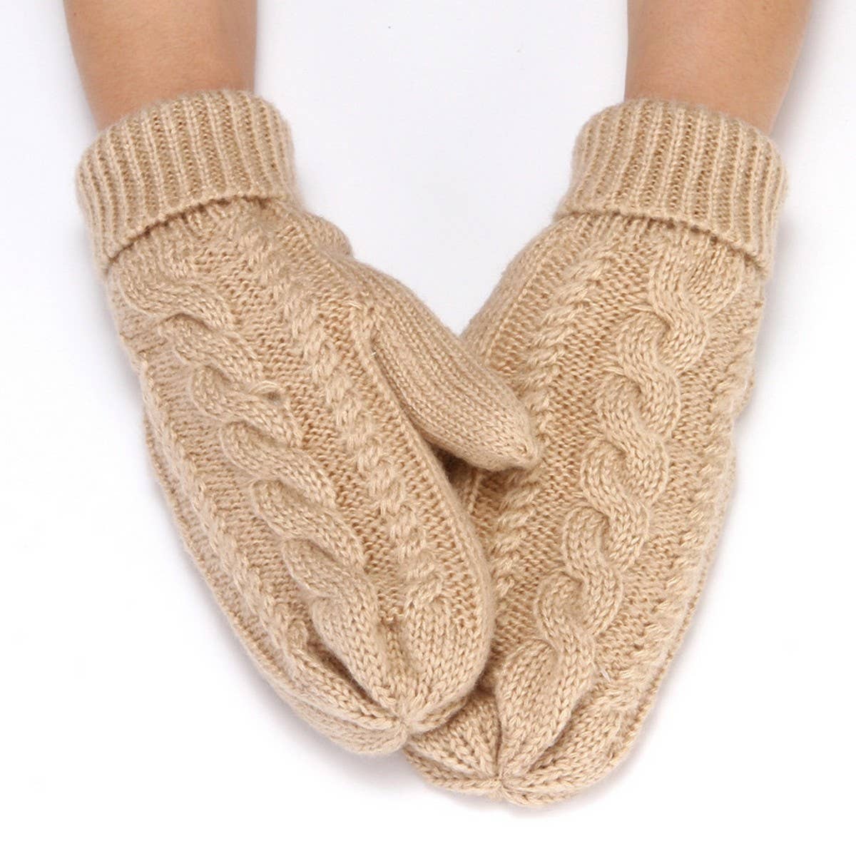 Winter Solid Color Cold-Proof Knitted Gloves_Cwag0251