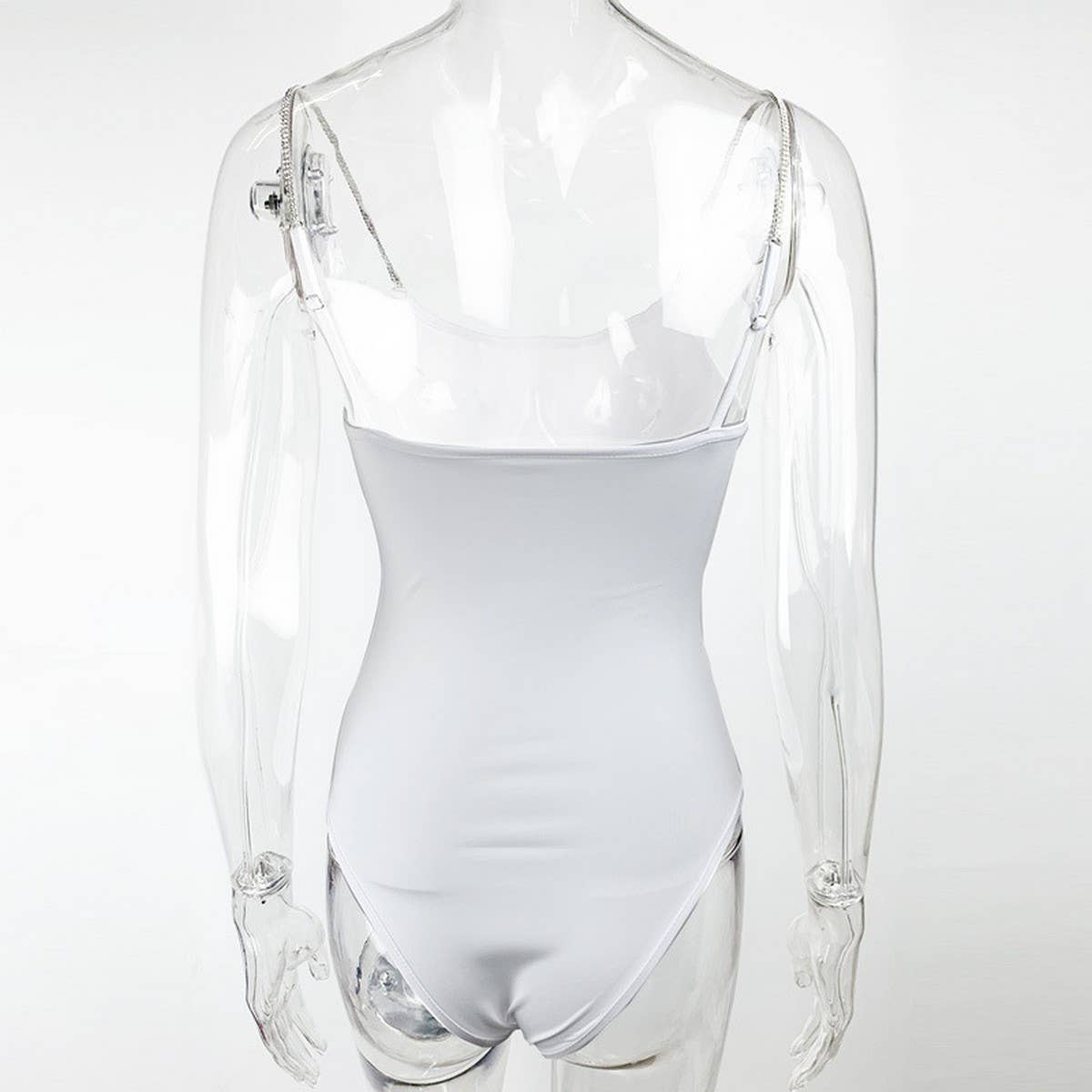 DIAMOND CHAIN SLIM FIT TOP SUSPENDER BODYSUIT_CWSBSSL0029