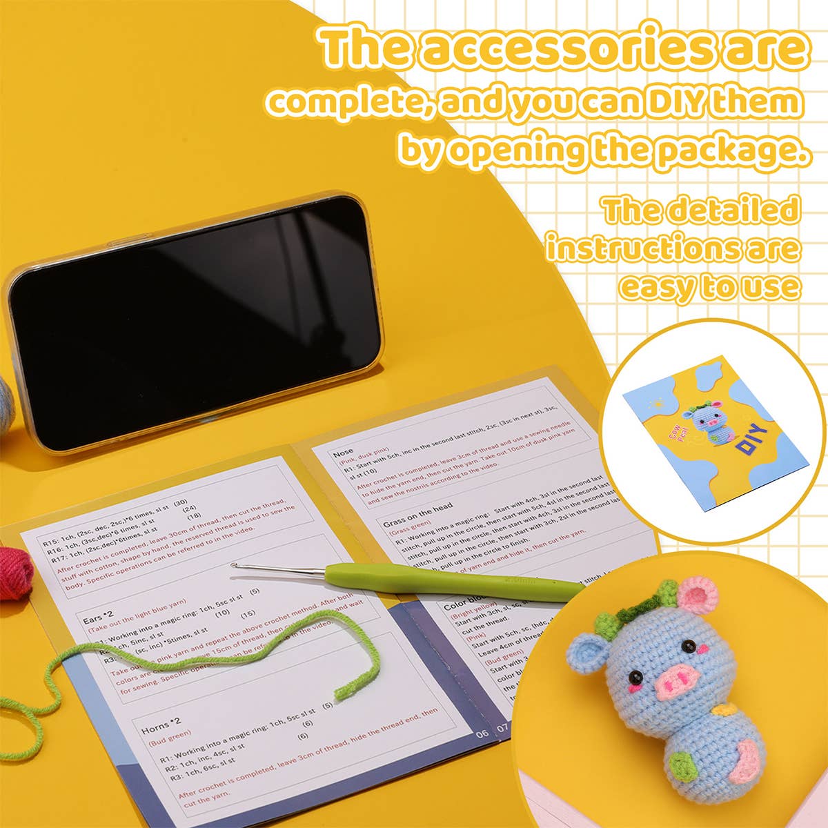 NEW DOLL CROCHET MATERIAL PACKAGE_CWMM0811