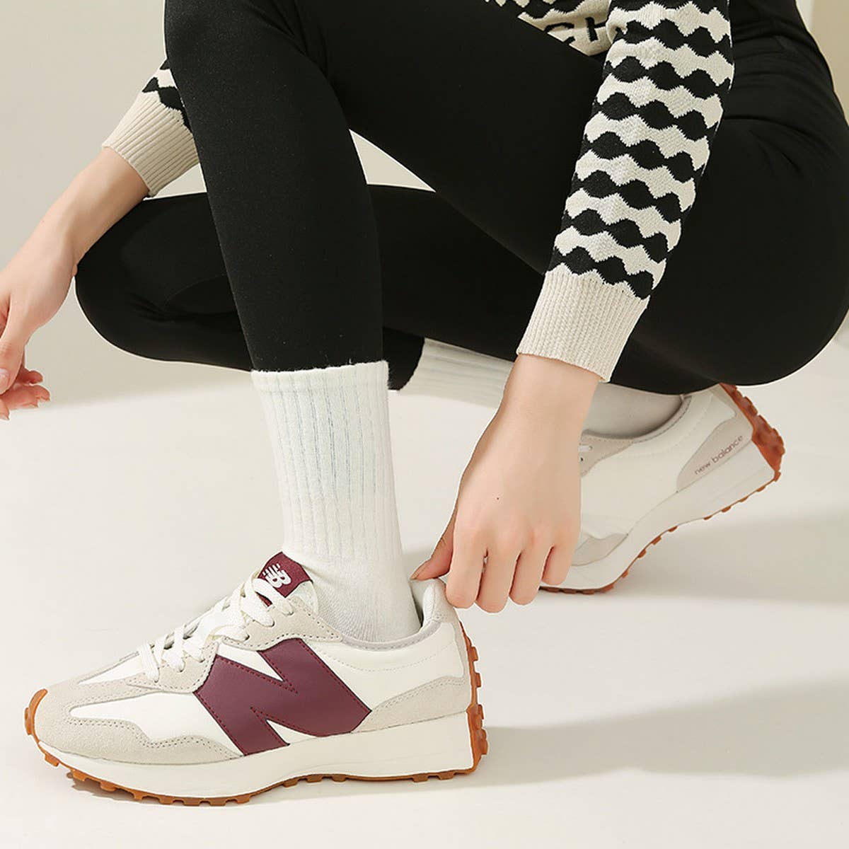 NEW SOLID COLOR CASUAL MATCHING WOMENS SOCKS_CWMS0983