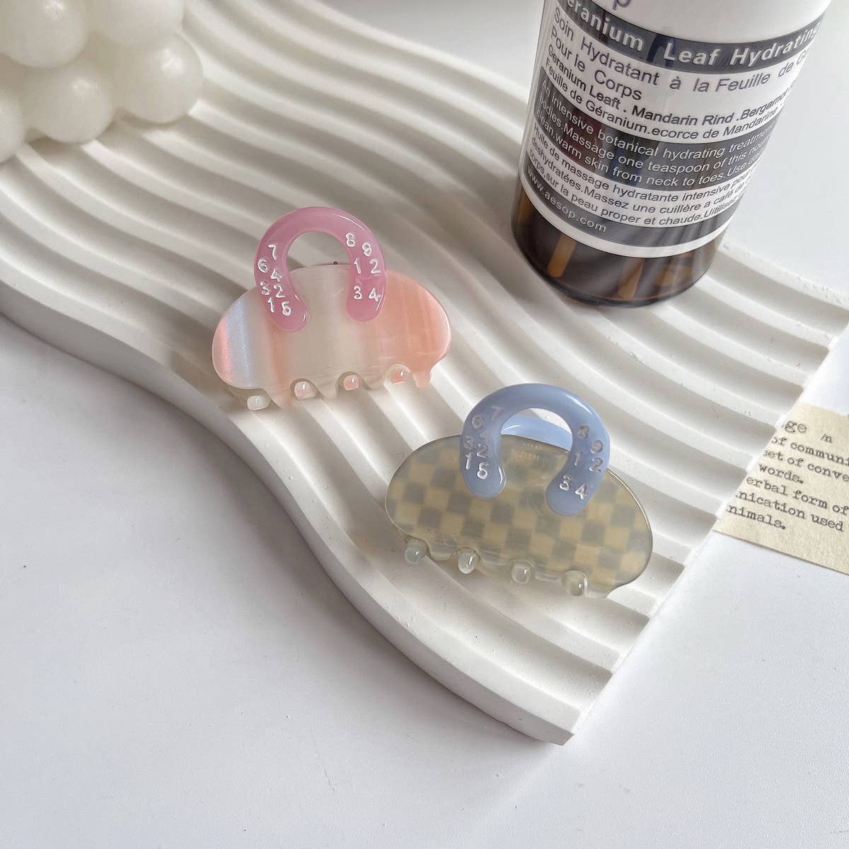 MINI HANDBAG HAIR CLAW FRENCH ACETATE HAIR_CWAHA1350