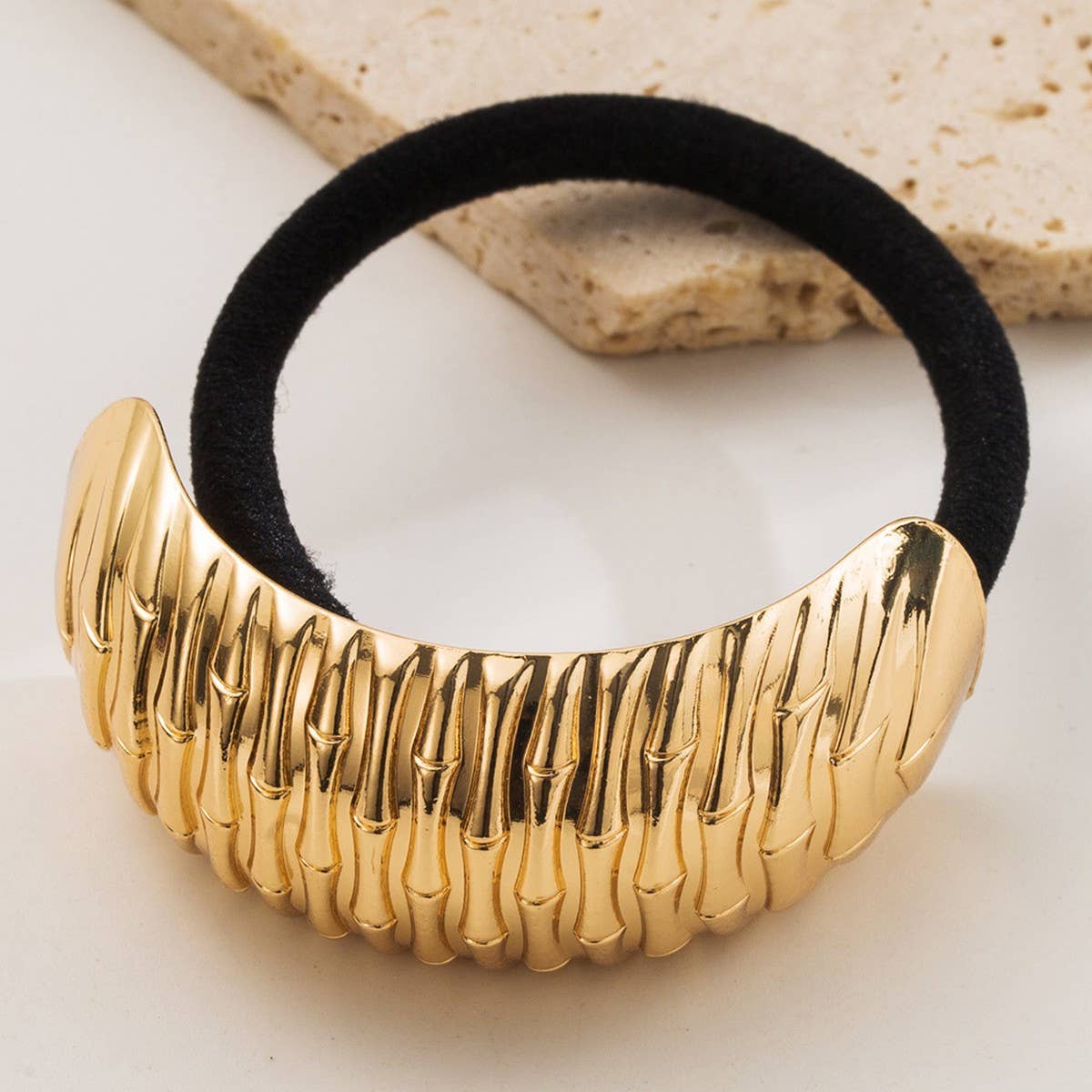 MINIMALIST METAL ELASTIC HAIR TIE SOFT STYLISH_CWAHA6190