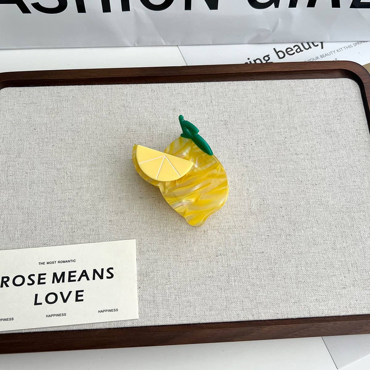 CUTE VEGGIE FRUIT ACETATE CLAW CLIP SUMMER FUN_CWAHA5834