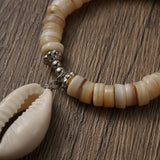 SEASIDE BEACH NATURAL SHELL BEADED EARRINGS_CWAJE1560