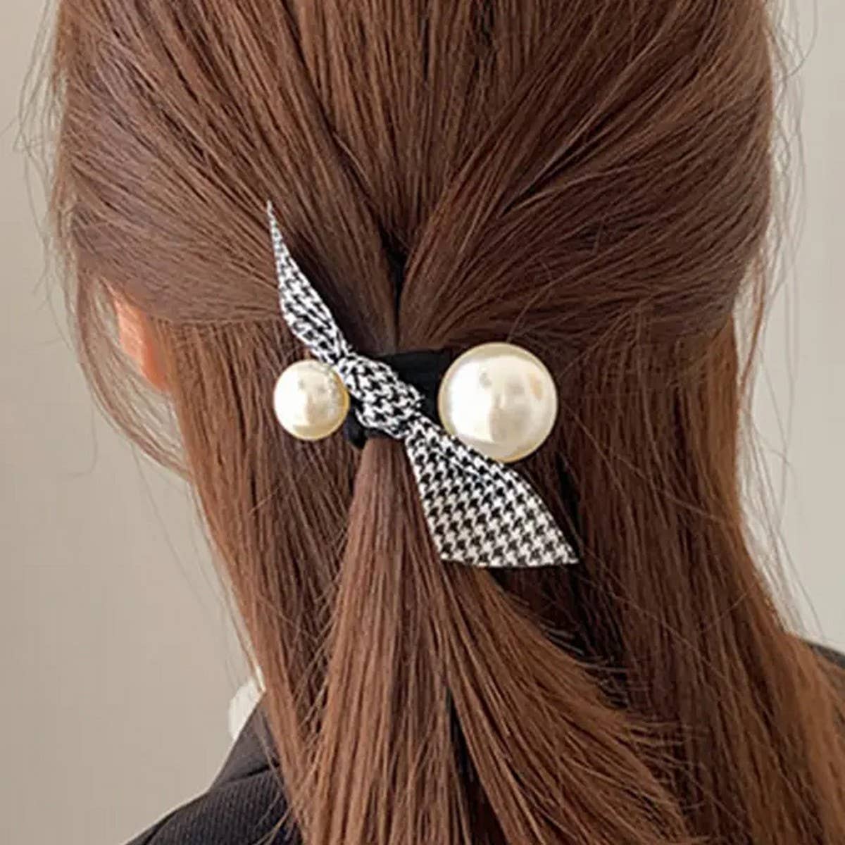 BOW DECORATION SCRUNCHIES ELASTIC HAIR BANDS_CWAHA0141