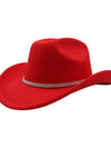 Western Wool Cowboy Fedora Hat For Couples_Cwah04397