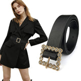 NEW FASHION WOMENS DIAMOND PIN BUCKLE BELT_CWABE0702