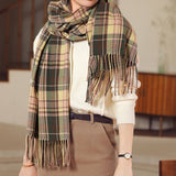 PLAID WINTER SCARF WRAP SOFT STREET STYLE SHAWL_CWASC1050