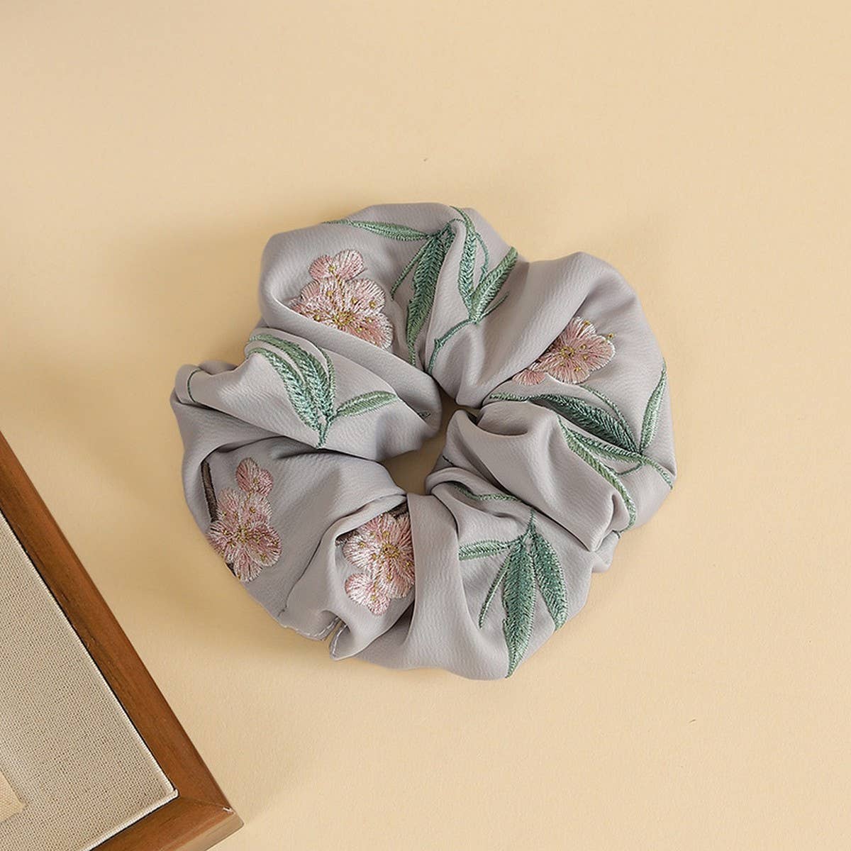 OLEANDER EMBROIDERED HAIR TIE FOR HANFU QIPAO_CWAHA5410