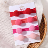 KIDS POM POM ELASTIC NYLON HEADBAND SET_CWAHA6743