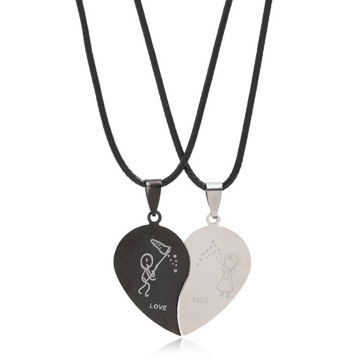 LOVE COUPLE TITANIUM STEEL NECKLACE_CWMM4608