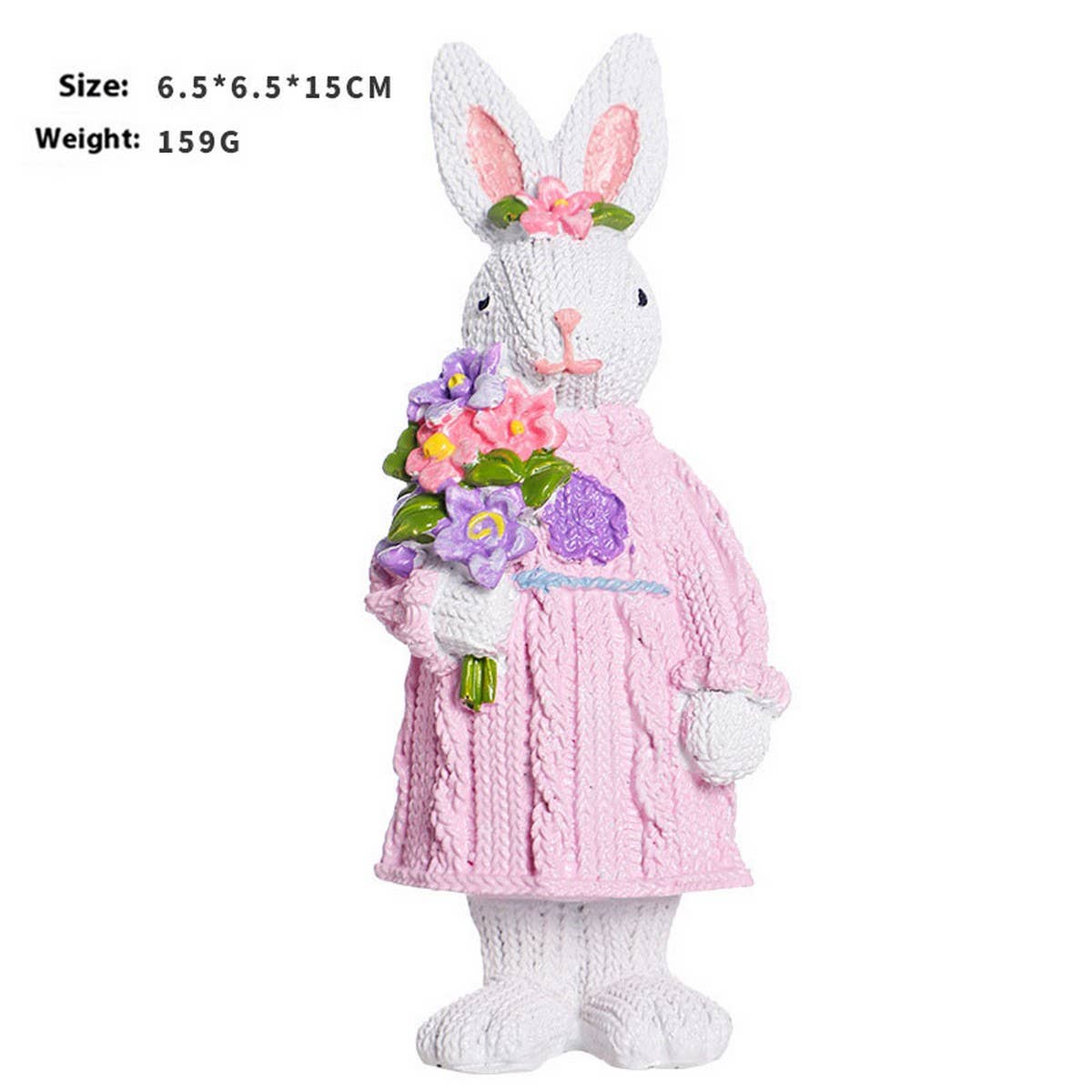 Cute Resin Easter Bunny Tabletop Decoration_Cwmm9914