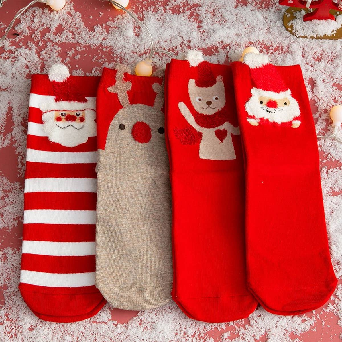 CHRISTMAS SOCKS ELK OLD MAN SOCKS_CWMS0625