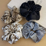 FRENCH RETRO PRINTED LARGE INTESTINE HAIR TIE_CWAHA1290