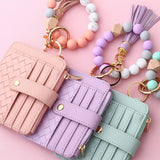 DIY ZIPPER WALLET WITH KEYCHAIN MULTI CARD HOLDER_CWAB4992