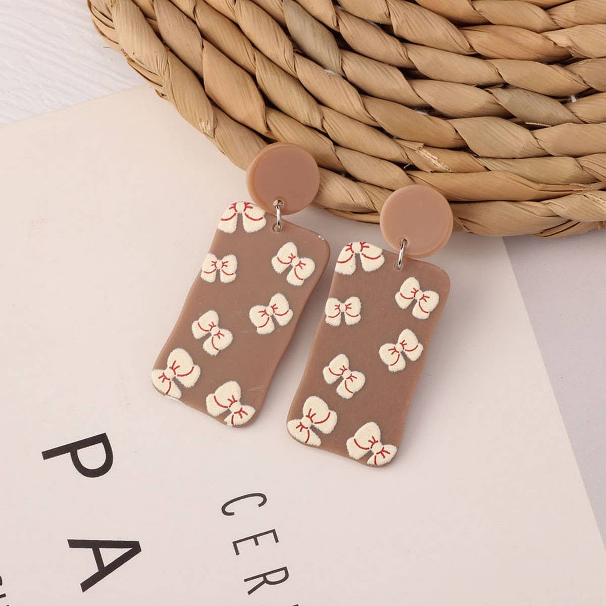 SWEET GIRL COLORFUL FLOWER ACRYLIC EARRINGS_CWAJE3993