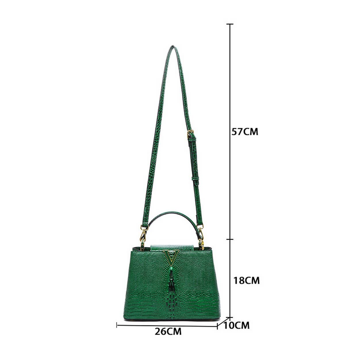 Fashionable High-End Crocodile Leather Kitten Bag_Cwab3618