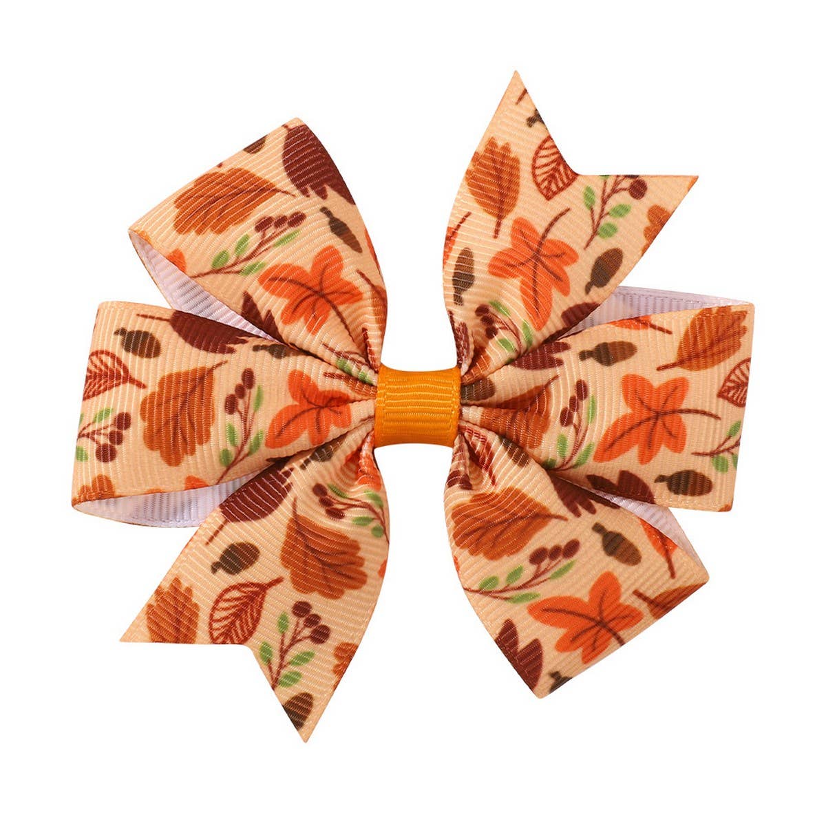 THANKSGIVING TURKEY PUMPKIN TAIL HAIR CLIP_CWAHA6681